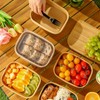 TINSKY 50 Pack 32 Oz Large Paper Bowls with Lids