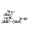 LouMaxx Worktop Connectors 65 mm, Set of 6 Furniture Connectors,