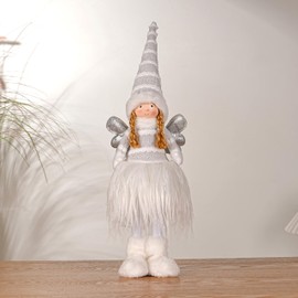 Dedrian11 Angel Decoration Fairy Figurine Elf Ornament, Essential Home & Room Decor,Xmas Tree Decor, Holiday Accent (White)