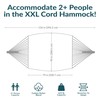 Sunnydaze Handwoven XXL Thick Cord Mayan Double Hammock for Outside
