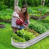 GADI Raised Garden Bed Kit for Vegetables Flower Galvanized Metal