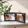 Giftgarden 5x7 Double Picture Frame with Real Glass Display Horizontal