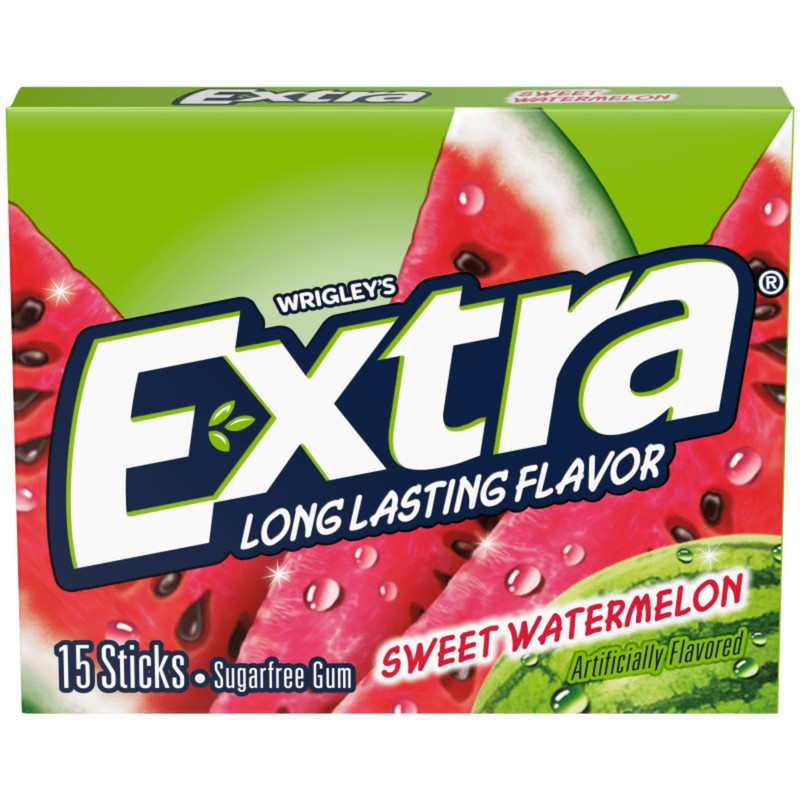 Extra Fruit Sensation Gum, Sweet Watermelon Flavor - 20 Packs