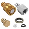 1/8 Inch BSP Quick Release Coupler Universal Adapter Kit, PCP