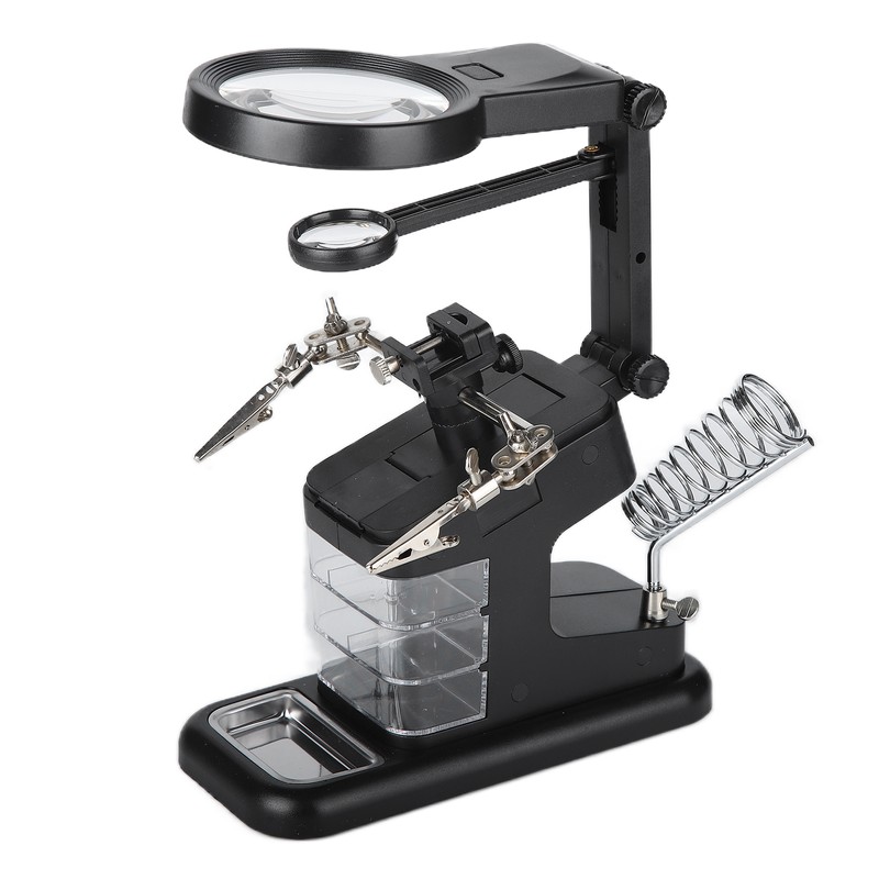 TH‑7026 Desktop Magnifying Glass with 10LED Light Welding Magnifying Glass