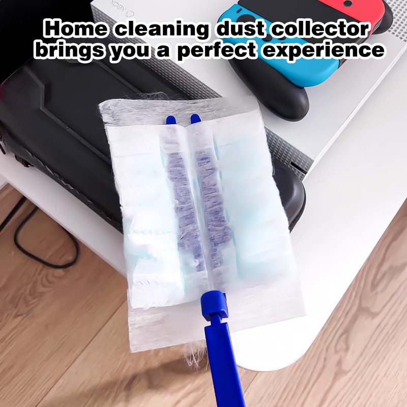 ZALHIN Duster, 2 Extender Handle with 30 Pieces Fluffy Dusters