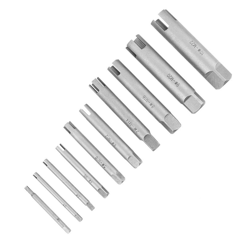 10 Pcs Tap Extractor, Remove Stripped, Damaged Screw Tap Extractor