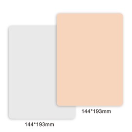 Blank Tattoo Skin Practice,Soft Silicone Double Sides 7.4x5.6" Thin Tattoo Eyebrow Practice Skin for Tattoo Beginner & Experienced Tattoo Artist(White)