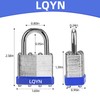 Padlocks with Same Key, LQYN 12 Pcs Laminated Keyed Padlock