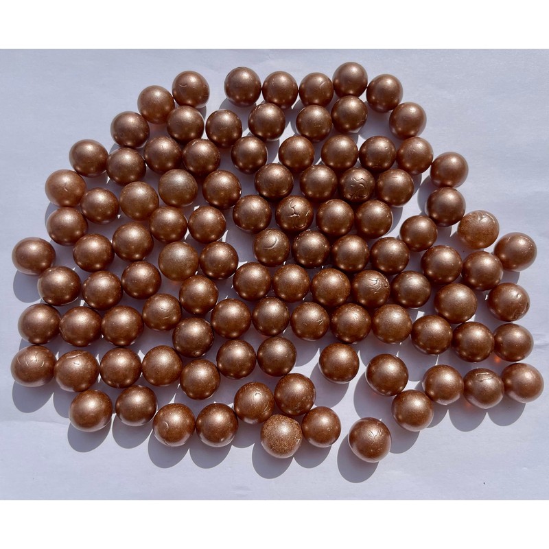 FAIRY TAIL & GLITZER FEE Brown Glass Marbles 500g Copper