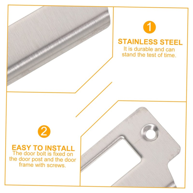 OSALADI Strike Plate 6pcs Door Hole Filler Cover Plate Door
