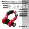 AUTMATCH D Ring Shackle 3/4" Shackles (2 Pack) 41,887Ibs Break