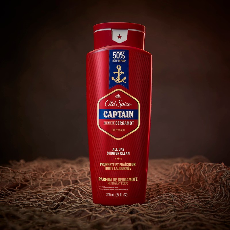 Old Spice Red Collection Body Wash for Men, Captain Scent,