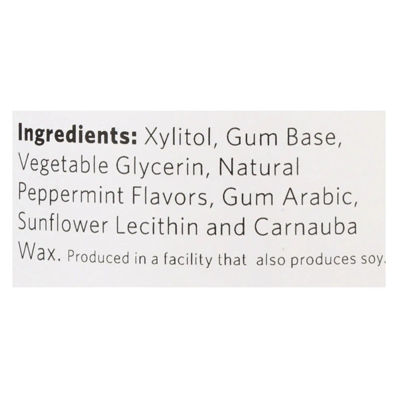 UD_Xylichew Sugar-Free Peppermint Chewing Gum 60 Piece Jar Per Case