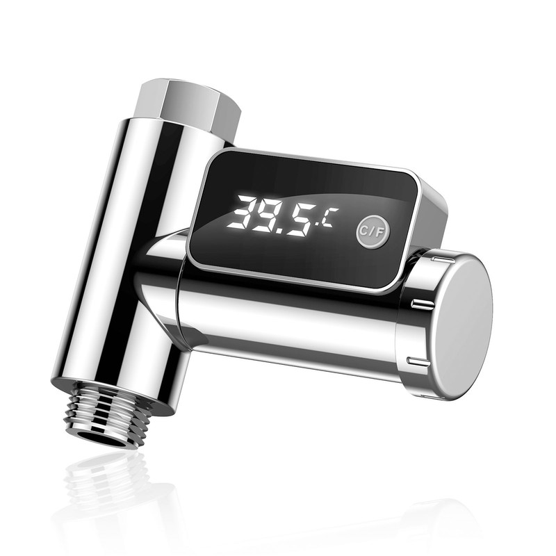 Shower Thermometer Bath Water Temperature Meter Tester LED Display for