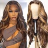 Ombre 13X4 Lace Front Wigs Human Hair Highlight 4/27 Body