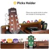 Donner Guitar Wall Mount Shelf, Guitar Wall Hanger with Pick