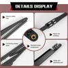 OTUAYAUTO Rear Wiper Back Arm Blade Set - Replacement for