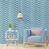 FINGERINSPIRE 2PCS Wave Border Stencils with Brush 30x15cm Plastic