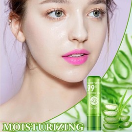 5 Labiales De Aloe Vera Que Cambian De Color Para Mujer: Brillo Labial Hidratante De Larga Duración, Bálsamo Con Color Y Cambio De Temperatura Y Ph.