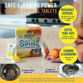 Eco-Gals Eco Spinz Garbage Disposal Cleaner and Deodorizer for Cleaning Kitchen