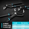 DURATECH Water Pump Pliers Set, Push-Lock Pliers Set, Upgrade Thicker