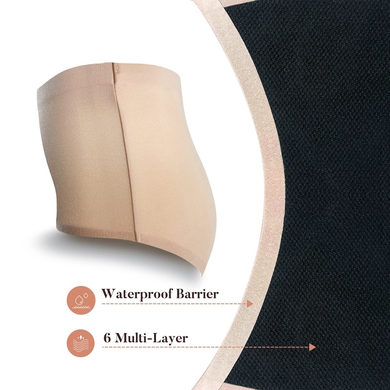 AIRCUTE Washable Urinary Incontinence Underwear for Women Absorbent Seamless High
