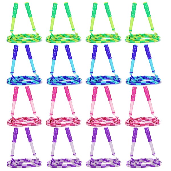 Supertrip Jump Rope Kids - 16 Pack Soft Beaded Skipping