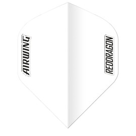 RED DRAGON Airwing Unique Moulded White Standard Dart Flight 1 Set per Pack (Total 3 Dart Flights)