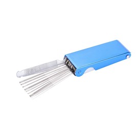 Tomotato Saddle File for Guitar Bridge Saddle File Set with 13 Sizes Grinding Needles and 1 Flat File Guitar Nut Saddle Files for Guitar Bass Ukulele DIY Violin Maker Tool