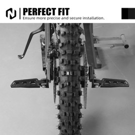 NICECNC Black Chain Tensioner Adjuster Blocks Rear Pegs Compatible with Surron Light Bee X/S/ L1E 6061-T6 Aluminum Foldable Chain Tensioner Compatible with Segway X160 X260 See Fit