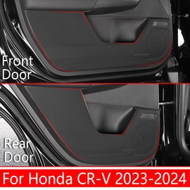 LUNQIN Car Door Anti Kick Pad for Honda CRV 2023 2024 2025 2026 Accessories CR-V Protector Mat Dirty Collision Stickers Inner Decorative Protection