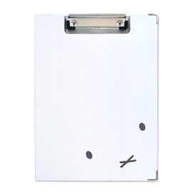 ST-ZMF0044 Miffy Clipboard, Face Up, White & Gray, Compatible with A4 Size