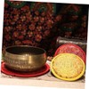 VICASKY 2sets Singing Bowl Pads Buddhist Bowl Mats 2-pack Soft