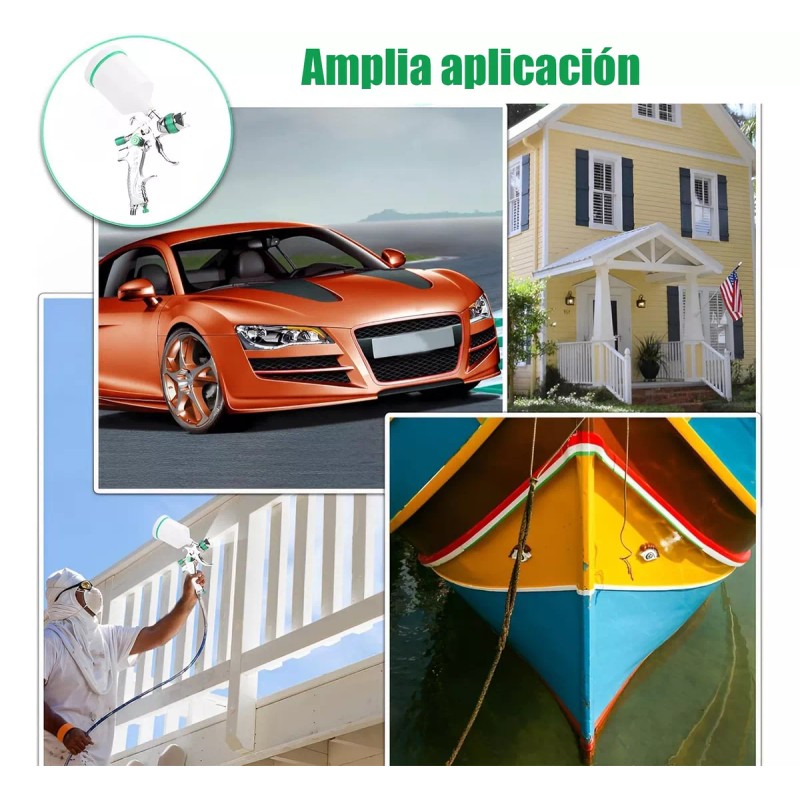 MXNLPJ Pistola Gravedad Pintura Automotriz De 600ml 1,4/1,7/2,0 Mm