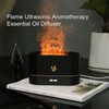 Flame Effect Essential Oil Diffuser, Black, LED Mood Light, 2-Button