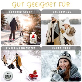 OLLEENO® Hand Warmers (Set of 6) Reusable up to 800 Times Pocket Warmer for Travel, Long-Lasting Heat Cushion for Kinking, for Children and Adults, Great Secret Santa Gift