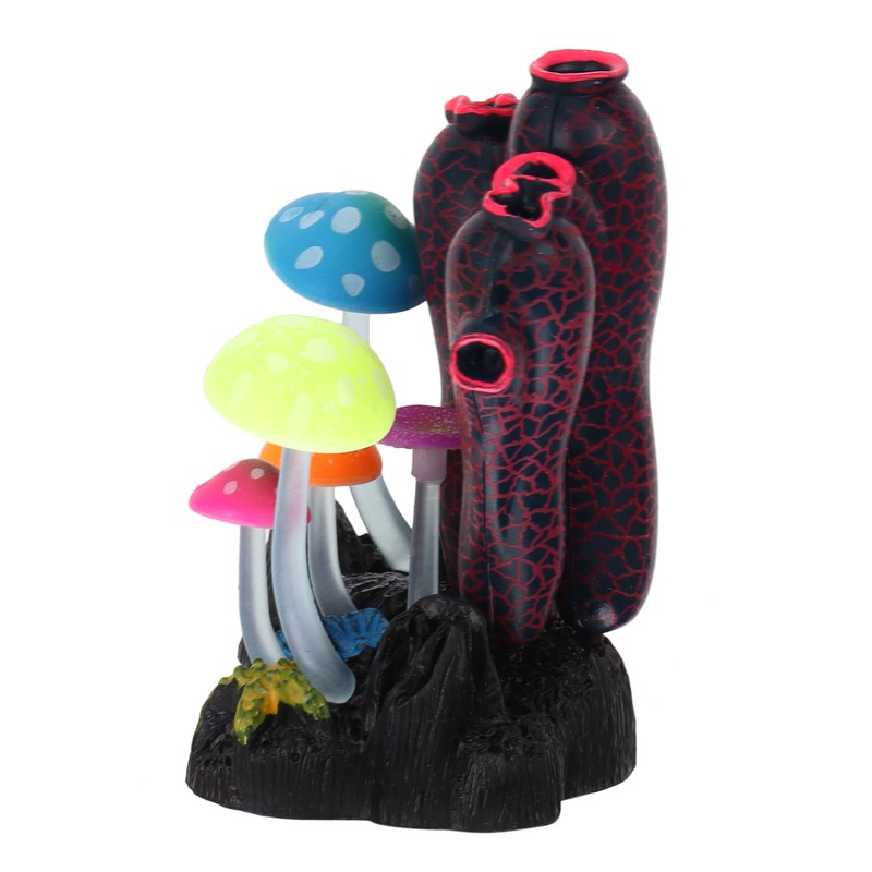 Fish Tank Landscaping Simulation Mushroom Sea Tree Silicon Aquarium Simulation