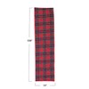 Creative Co-Op Plaid Brushed Cotton Flannel Quilted Table Runner, Red