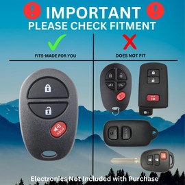for Toyota Key Fob Cover with Built-in Bottle Opener - Rugged Protective Shell for Tundra (2007-2017) & Tacoma (2005-2015) - Enhanced Grip & Durability - Key Fob Replacement Shell - Custom Colors