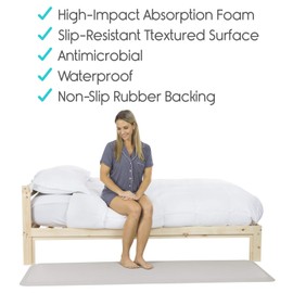 Vive Fall Mat - 72" x 24" Bedside Fall Safety Protection Mat for Elderly, Senior, Handicap - Prevention Pad Reduce Risk of Injury from Impact - Prevent Bed Falling - Anti Fatigue, Standing Non Slip