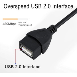 Unbranded/Generic New Mini USB OTG Cable for Digital Cameras USB A Female to Mini USB B 5 Pin Male