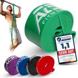 ActiveVikings® Pull-Up Fitness Bands Perfect for Muscle Building and Crossfit Freeletics, Calisthenics Fitness Band, Pull Up Bands, Resistance Bands, green