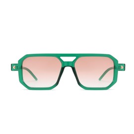 YAMEIZE Retro 70s Double Bridge Rectangle - Sunglasses for Women Men Classic Pilot Square Vintage Eyewear Driving Outdoor