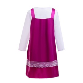 Lito Angels Toddler Girls Fancy Dress Costume Fancy Dress with Headscarf Size 4-5 Years 110 Purple