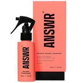 ANSWR Tratamiento capilar con queratina – Tratamiento alisador de queratina de calidad de salón en casa para todo tipo de cabello – Producto antiencre