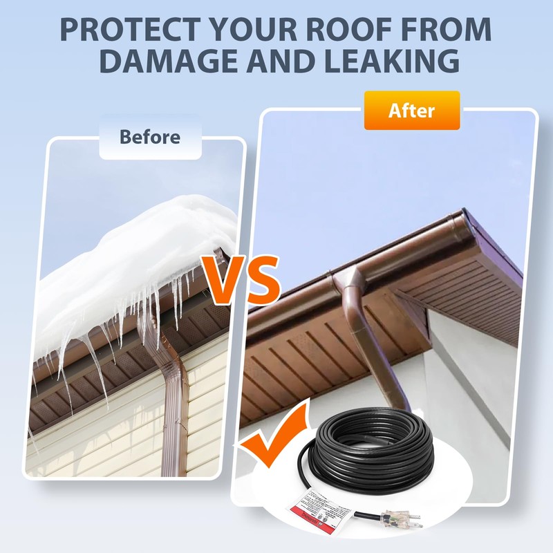 HEATIT HIRD 30 feet 5 Watts Per Foot Roof &