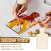 Suzile 36 Pcs Mini Wooden Cutting Board with Handle, Unfinished
