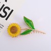 Golden Women's SunFlower Hair Clips, Fashion Flower Shaped Claw Clips,