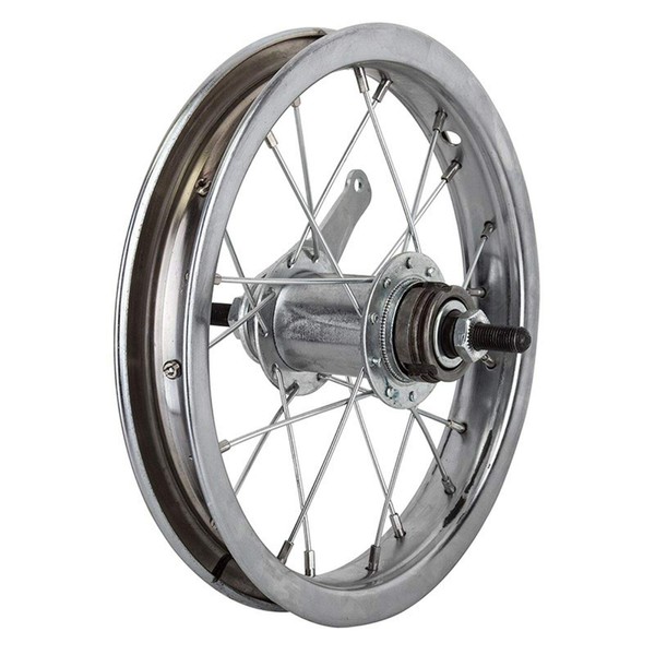 Wheel Master 12-1/2 x 2-1/4 Rear Bicycle Wheel, 20H, Steel, Bolt On, Silver